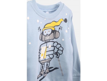 Chlapecké bavlněné pyžamo "ROBOT SET"/Modrá