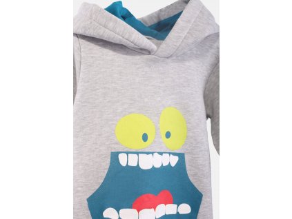 Chlapecká  tepláková souprava "MOUTH SET"/Modrá, Šedá, Červená