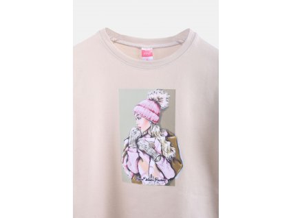 Dívčí souprava s legínami "WINTER FASHION SET"/Béžová