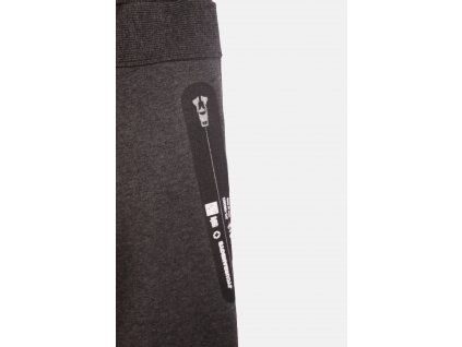Chlapecké bavlněné tepláky "ZIPPER PANTS"/Šedá, modrá