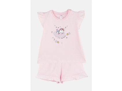 Dívčí bavlněné pyžamo "BABY UNICORN"/Růžová