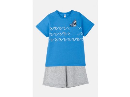 Chlapecké bavlněné pyžamo "SHARK"/Modrá