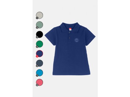 Chlapecké tričko s límečkem "POLO JOYCE"/Modrá, béžová, zelená