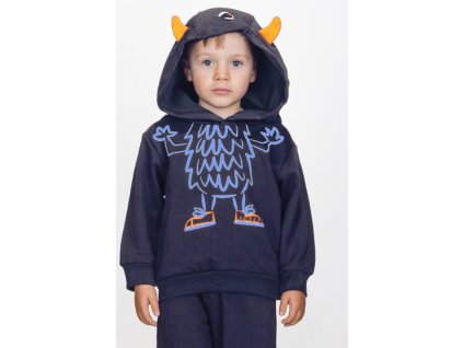 Chlapecká tepláková souprava "MONSTER"/Modrá, šedá