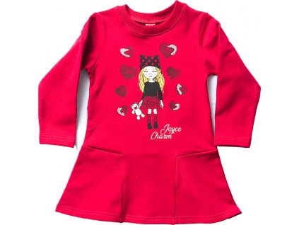 Dívčí šaty "TEDDY"/červené