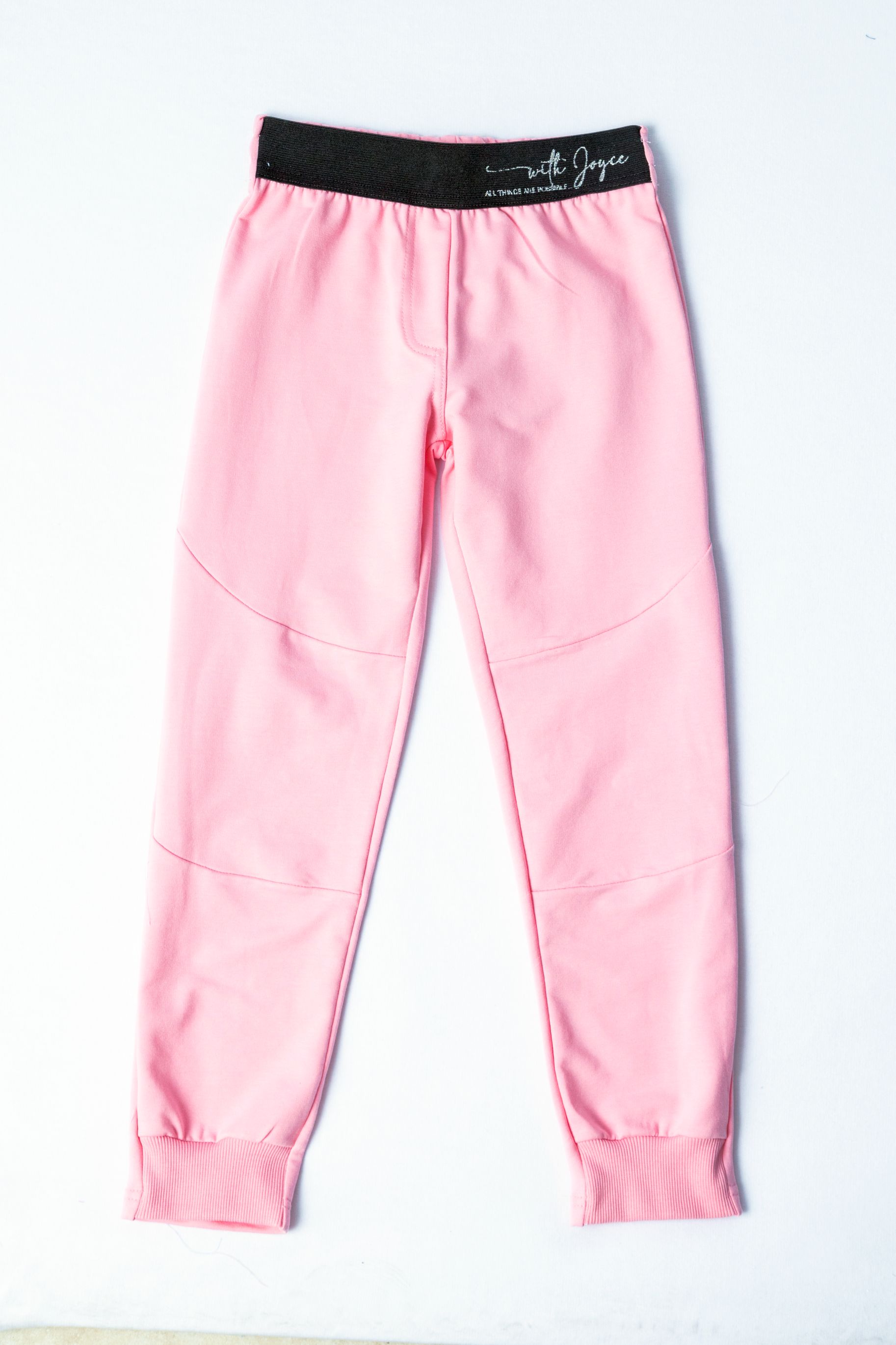Dívčí bavlněné tepláky "ELASTIC"/ Růžová Barva: Růžová, Velikost: vel. 6 (114/120 cm)