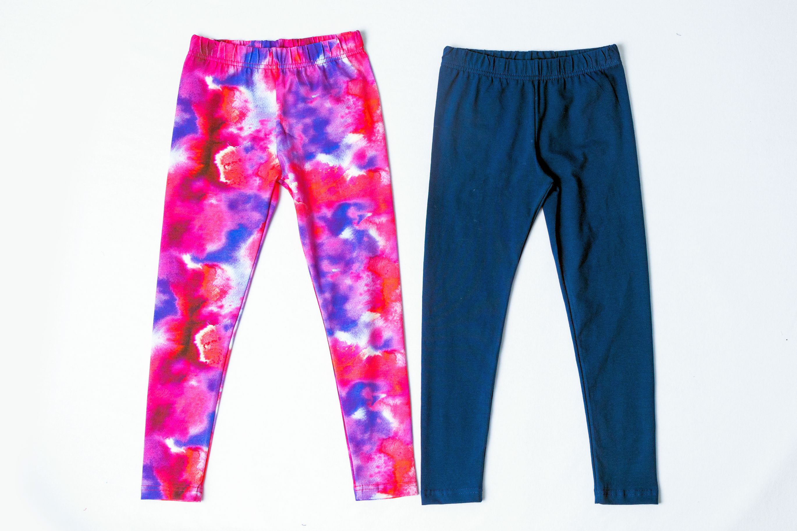 Dívčí bavlněné legíny "COLLANT"/ 2 ks - Růžová, modrá Velikost: vel. 14 (150/158 cm)