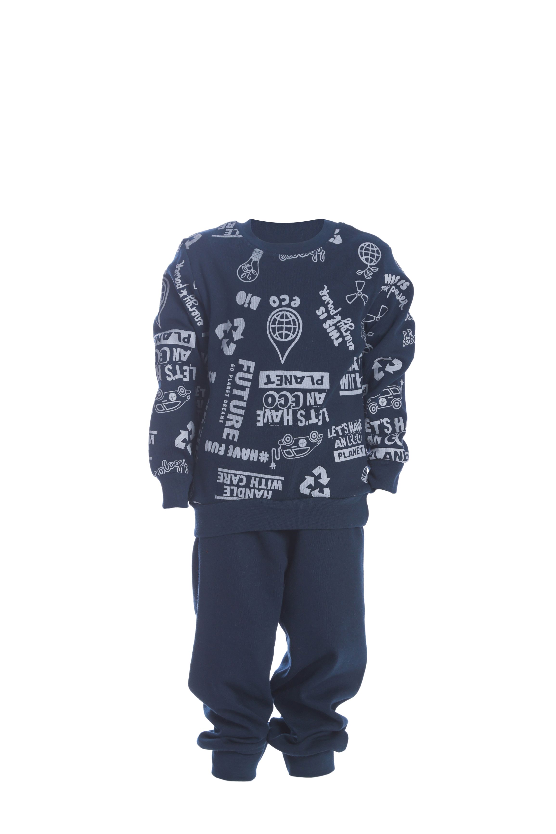 Chlapecké bavlněné pyžamo "ECO"/Modrá Barva: Modrá, Velikost: vel. 5 (108/114 cm)
