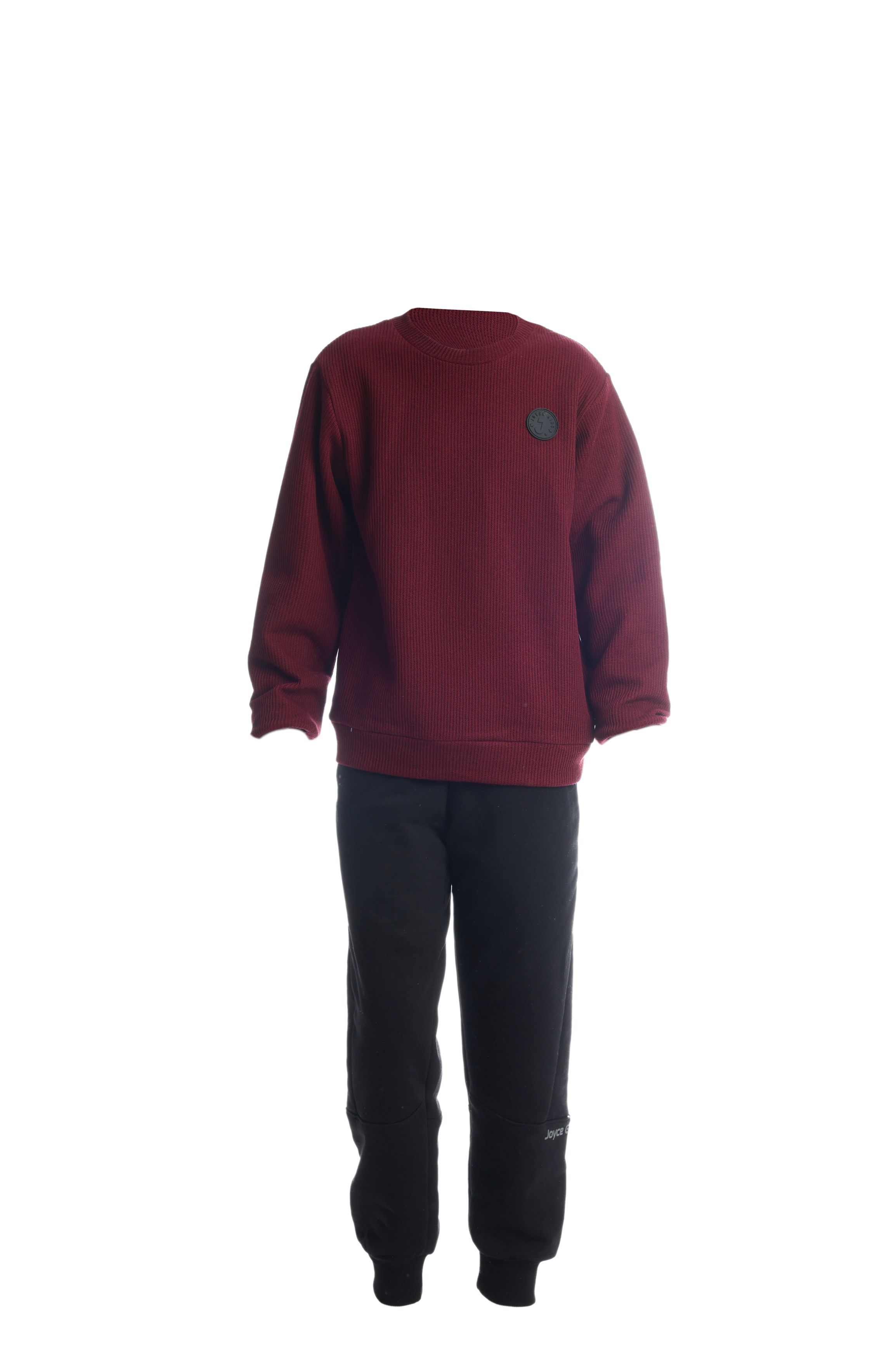 Chlapecké bavlněné tričko/svetr "TAB"/Zelená, vínová Barva: Vínová, Velikost: vel. 8 (126/132 cm)
