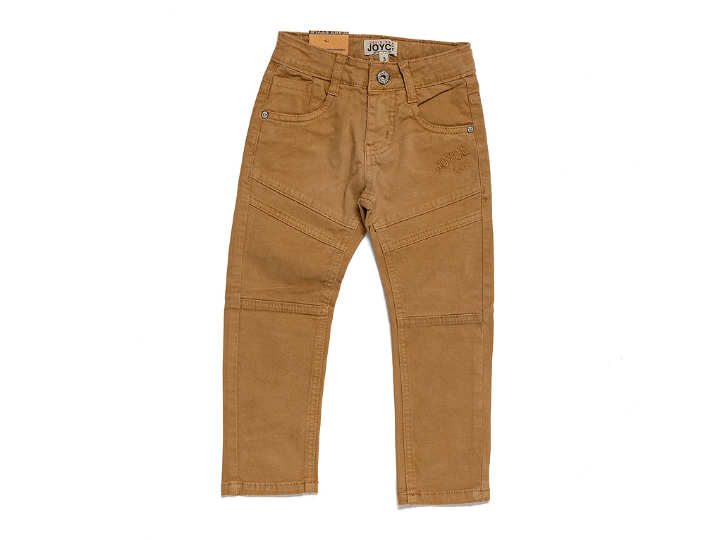 Chlapecké bavlněné kalhoty se stahováním "KAMEL"/Hnědá Barva: Hnědá, Velikost: vel. 3 (98/100 cm)