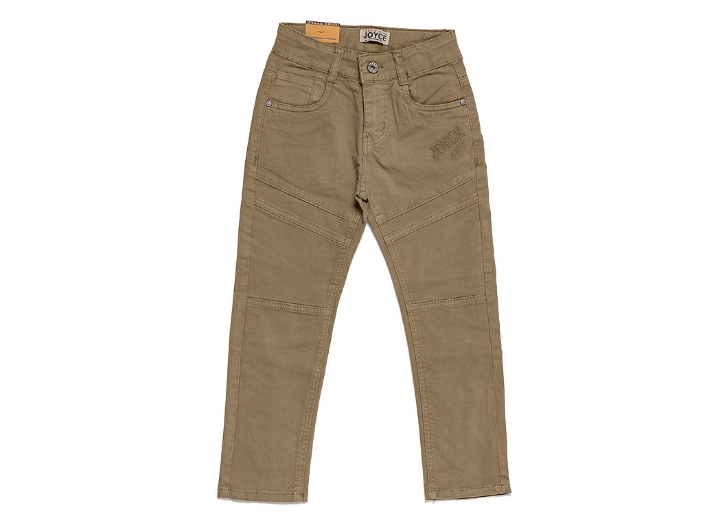 Chlapecké bavlněné kalhoty se stahováním "KHAKI" Barva: Khaki, Velikost: vel. 10 (138/144 cm)