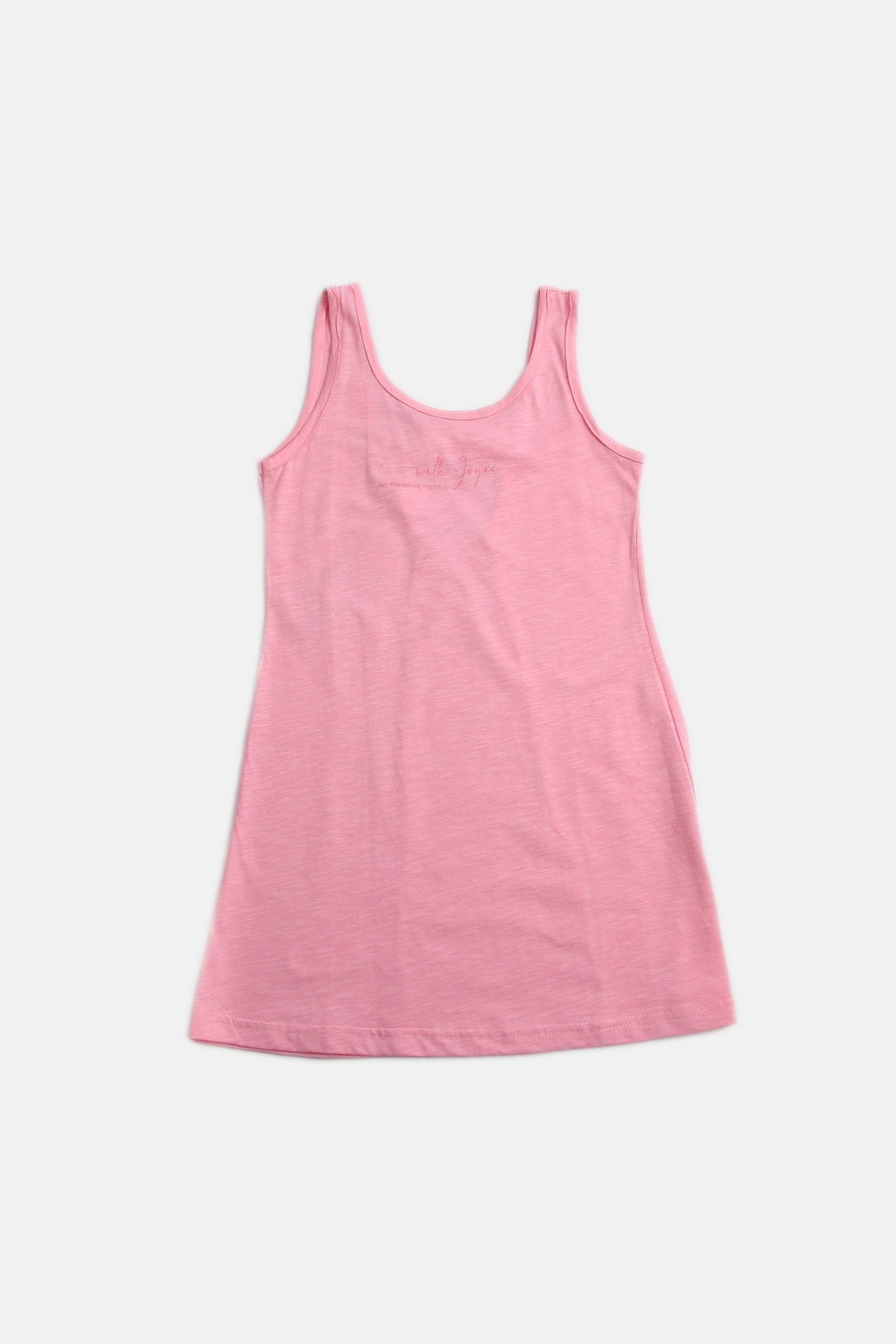 Dívčí bavlněné šaty "DRESS SIMPLE"/Růžová, zelená Barva: Růžová, Velikost: vel. 14 (150/158 cm)