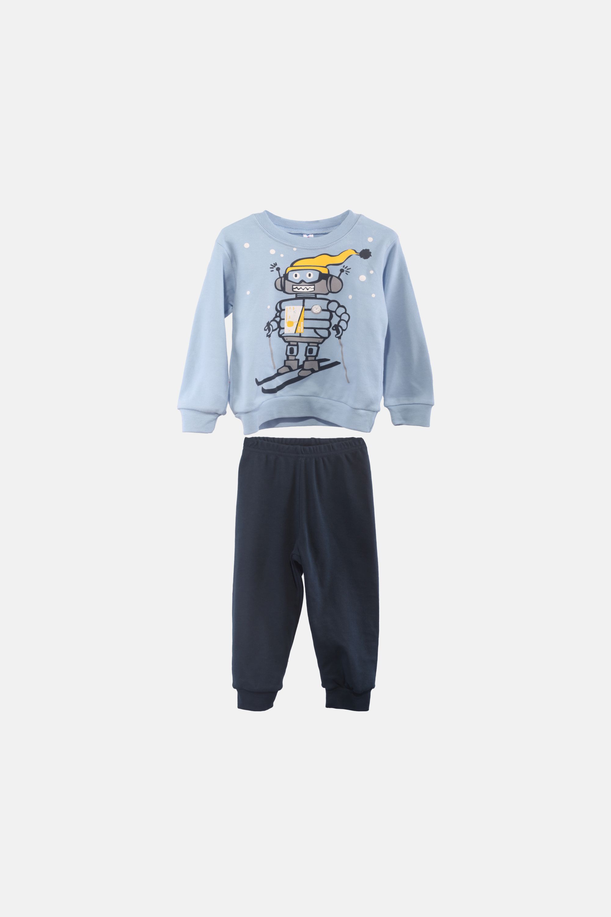 Chlapecké bavlněné pyžamo "ROBOT SET"/Modrá Barva: Modrá, Velikost: vel. 4 (100/108 cm)
