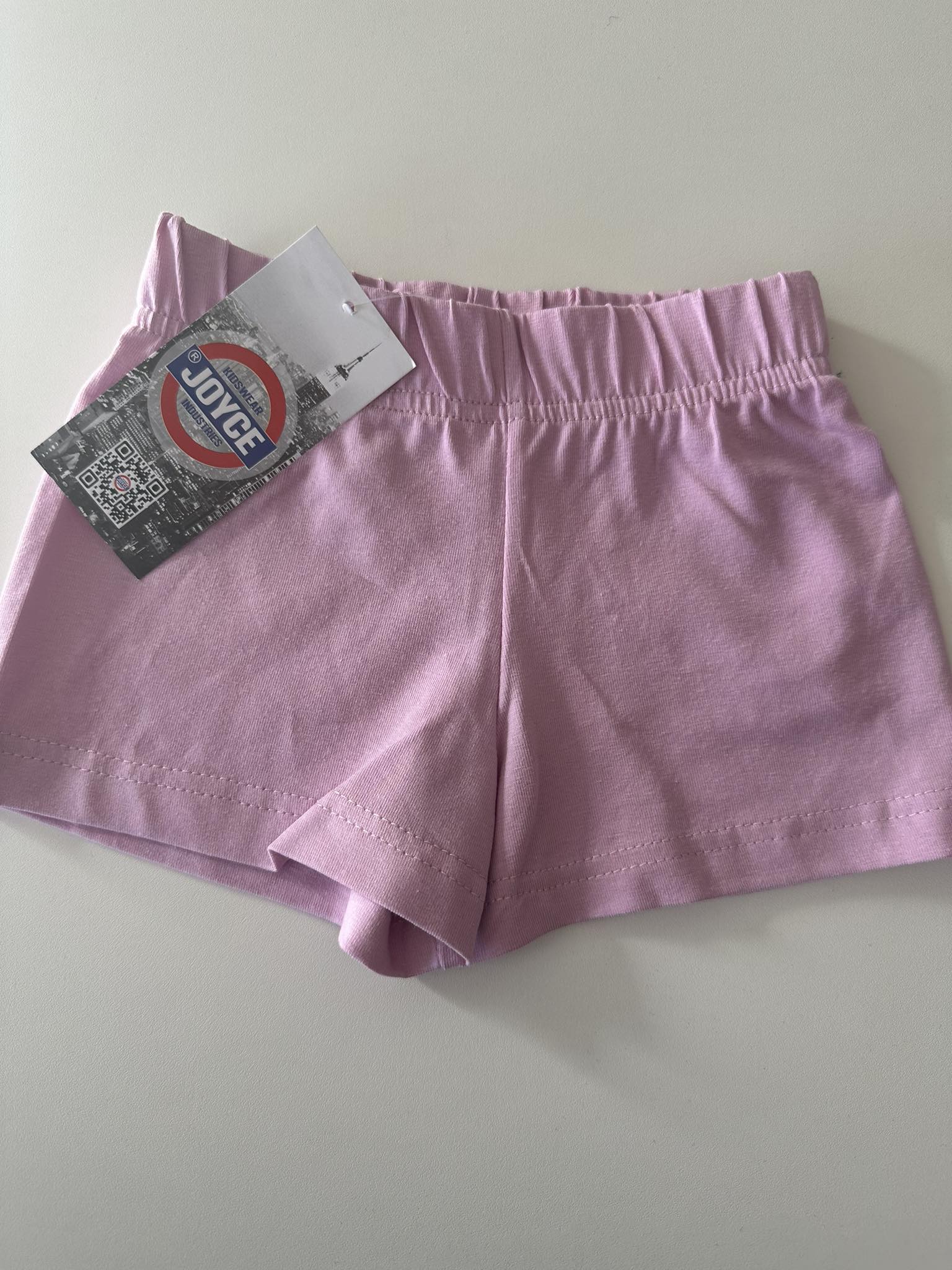 Dívčí kraťasy s elastanem "BASIC SHORTS"/Růžová Barva: Světle růžová, Velikost: vel. 3 (98/100 cm)