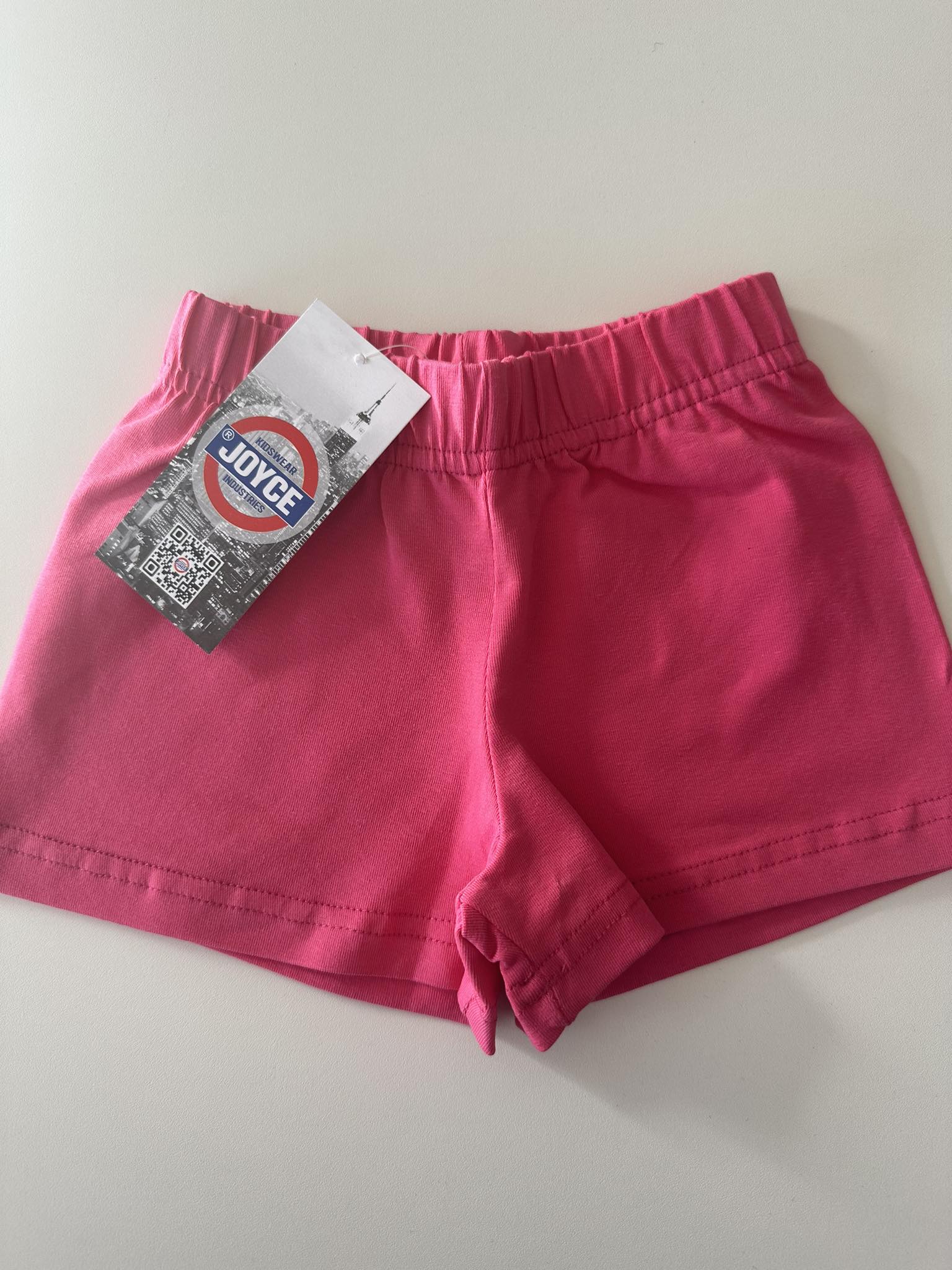 Dívčí kraťasy s elastanem "BASIC SHORTS"/Růžová Barva: Růžová, Velikost: vel. 3 (98/100 cm)