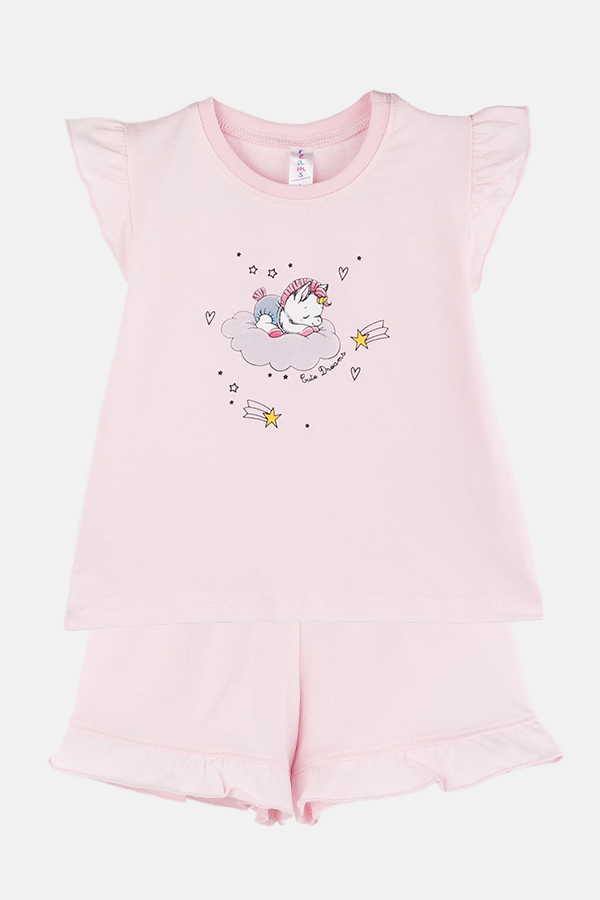 Dívčí bavlněné pyžamo "BABY UNICORN"/Růžová Velikost: vel. 1 (78/86 cm)