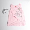 Dívčí letní šaty s čelenou "SWAN" /Růžová