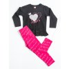 Dívčí legínová souprava "LOVES"/Bílá, černá