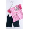 Dívčí bavlněná souprava "GIRL CHIC" / růžová