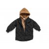 Chlapecká bunda  "BLACK s kapucí"/Černá