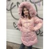 Dívčí zimní bunda "HEART"/Růžová