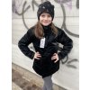 Dívčí zimní dlouhá bunda "BLACK"/Černá