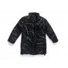 Dívčí zimní dlouhá bunda "BLACK"/Černá