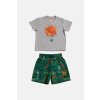Chlapecká souprava s kraťasy "BASKET"/šedá
