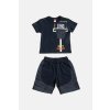 Chlapecká souprava s kraťasy "POINT"/Modrá