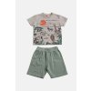 Chlapecká souprava s kraťasy "JUNGLE"/Béžová