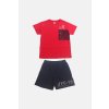 Chlapecká souprava s kraťasy "JYC_85"/Červená