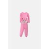 Dívčí bavlněné pyžamo "BEAR SET"/Zelená, růžová