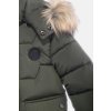 Chlapecká zimní bunda s umělou kožešinou "OLIVE"/Zelená