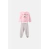 Dívčí bavlněné pyžamo "SLEEPING MASK"/Růžová