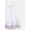 Dívčí letní šaty na ramínka "RAINBOW UNICORN"/Bílá