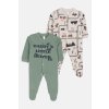 Dětské kojenecké body "LITTLE HELPER" 2ks/Modrá, zelená