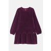 Dívčí šaty "POLAR VELVET ŠATY"/Fialová, vínová, černá