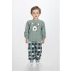 Chlapecké bavlněné pyžamo "BEAR ALLOVER"/Zelená, modrá