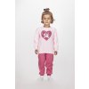 Dívčí bavlněné pyžamo "UNICORN HEART/Růžová, šedá