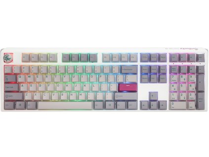 Ducky One 3 Mist Grey Gaming Keyboard, RGB LED - MX-Red