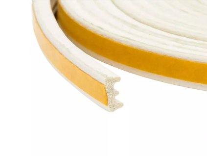 Samolepiace tesnenie E Biele 9 x 4 mm