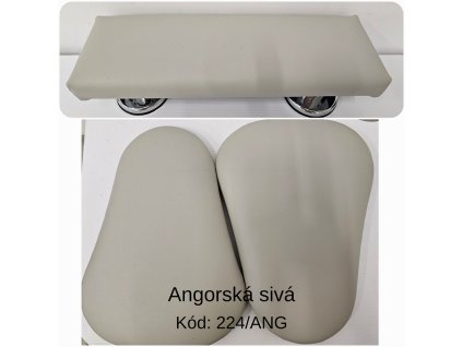 Angorská sivá opierka