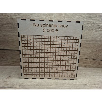 Pokladnička 5.000,- eur na splnenie snov