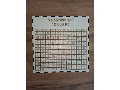 Pokladnička 10.000,- na splnění snů