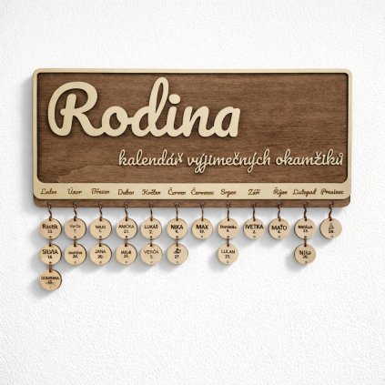 rodinný kalendář