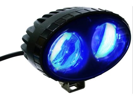 forklift blue spotlight