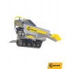 Pásový minidumper s nakládací lžícou nosnost 500kg - PŮJČOVNA