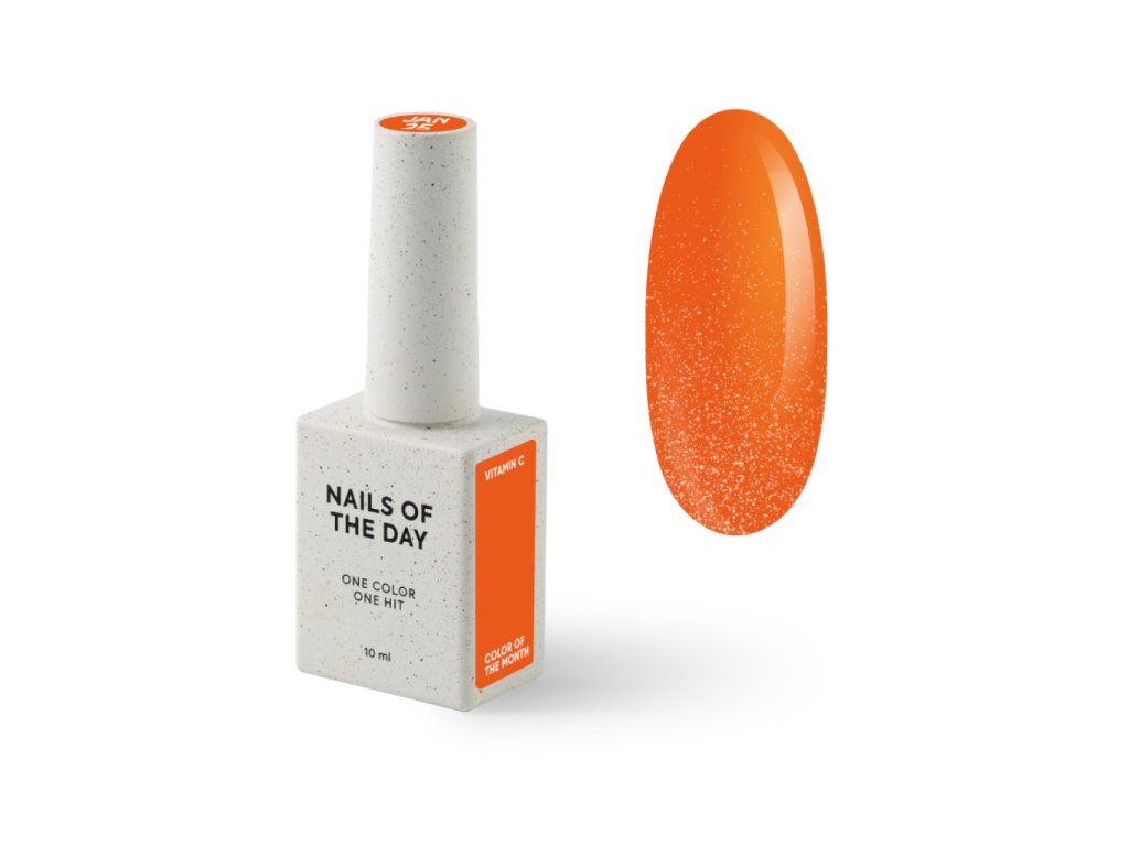 Color of the month NOTD January Vitamin C card