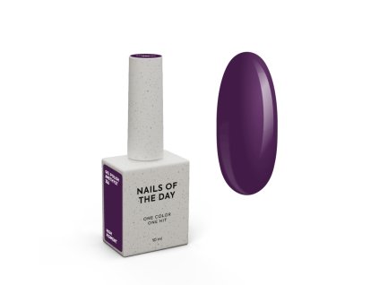 Gel polish NOTD Amethyst card