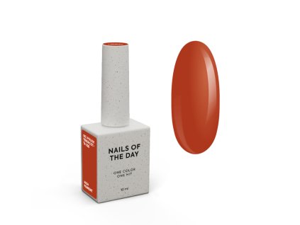 Gel polish NOTD Teracotta card